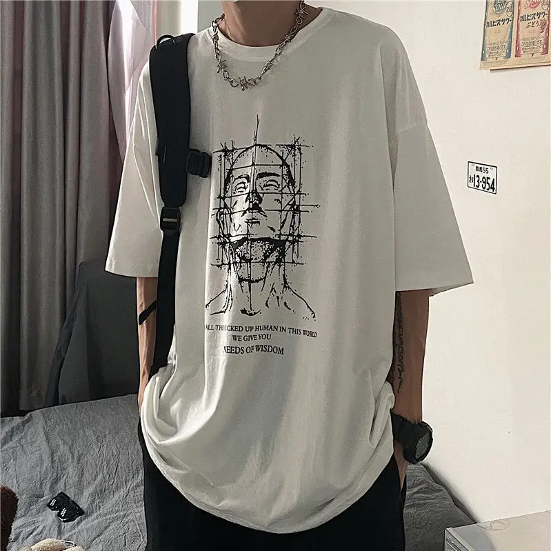 Women's T Shirt Y2k Hip Hop Unisex Short Sleeve Harajuku Distorted Portrait Print Tshirt Streetwear Tops Oversized graphic tee
Women's T Shirt Y2k Hip Hop Unisex Short Sleeve Harajuku Distorted Portrait Print Tshirt Streetwear Tops Oversized graphic tee