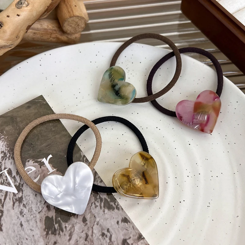 UXSL Fashion Heart Headbands Womans Elegant Simple Acetate Love Hair Rope Girls Sweet Tie Ponytail Rubber Band Hair Accessories
UXSL Fashion Heart Headbands Womans Elegant Simple Acetate Love Hair Rope Girls Sweet Tie Ponytail Rubber Band Hair Accessories