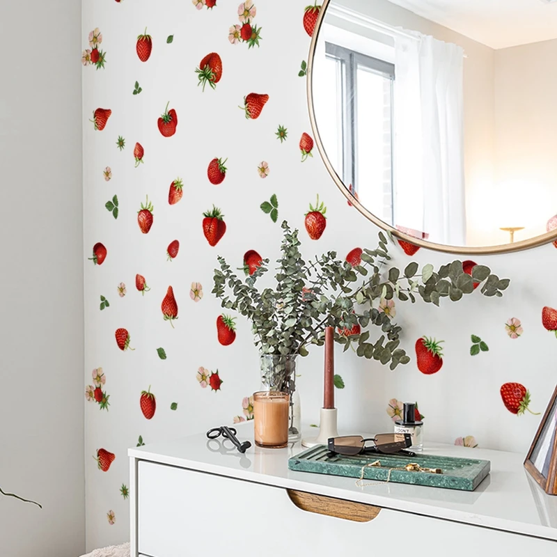 Chic Pink Cherry Strawberry Wall Stickers for Kids Room Living Room Wall Decor Kitchen Decoration Cartoon Fruits Wall Art Decals
Chic Pink Cherry Strawberry Wall Stickers for Kids Room Living Room Wall Decor Kitchen Decoration Cartoon Fruits Wall Art Decals