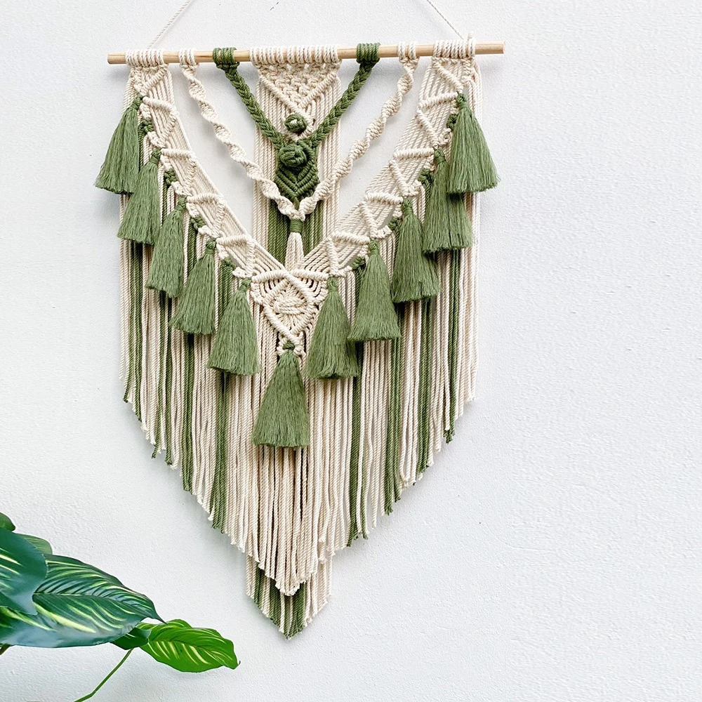 Bohemian Macrame Wall Hanging Tapestry Handmade Colorful Tassels Tapestry Home Cotton Woven Decor for Living Room Bedroom
Bohemian Macrame Wall Hanging Tapestry Handmade Colorful Tassels Tapestry Home Cotton Woven Decor for Living Room Bedroom
