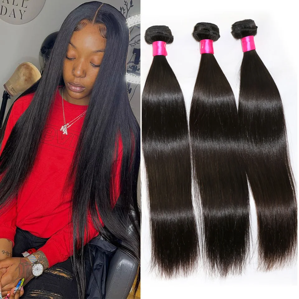 Straight Bundles Brazilian Weave Human Hair Extensions Bone Straight 100% Human Hair Bundles 28 30 inch Virgin Hair 1/3 Bundles
Straight Bundles Brazilian Weave Human Hair Extensions Bone Straight 100% Human Hair Bundles 28 30 inch Virgin Hair 1/3 Bundles
