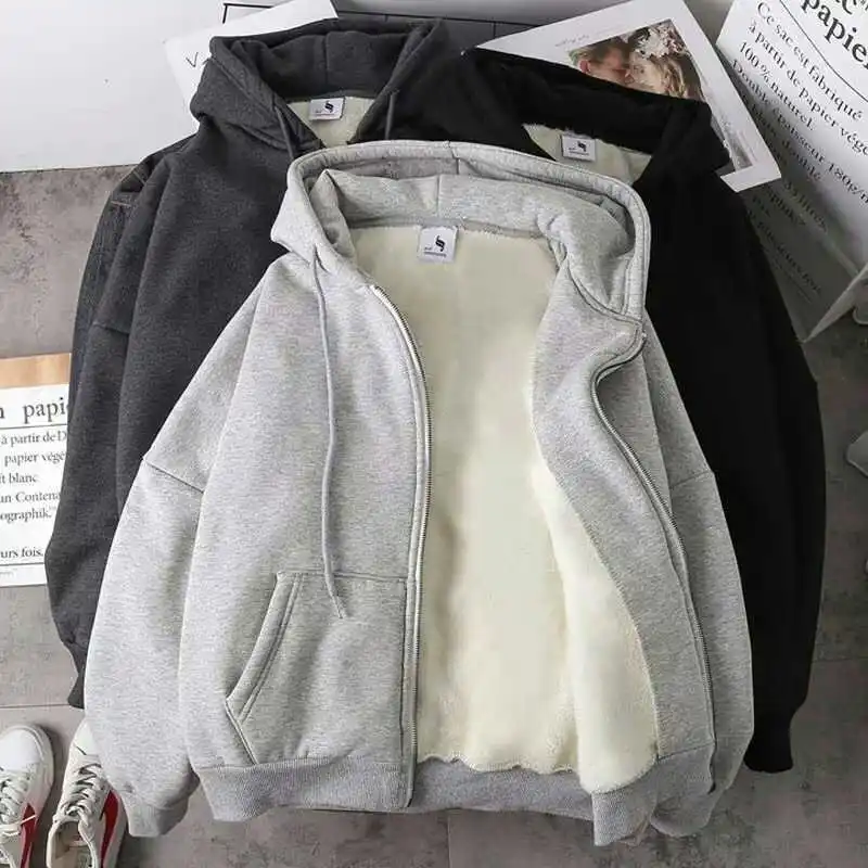 2022 Winter Cashmere Jacket Cotton Long Sleeve Women's Round Neck Cardigan Hoodie Zipper Hoodie Women's Hip Hop Sweatshirt M-3XL
2022 Winter Cashmere Jacket Cotton Long Sleeve Women's Round Neck Cardigan Hoodie Zipper Hoodie Women's Hip Hop Sweatshirt M-3XL