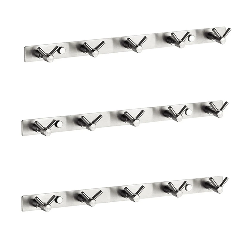 3Pcs 16In Hotel Bathroom Towel Hook Stainless Steel Coat Hook Wall-Mounted Hanger 5 V-Shaped Double Hook Towel Rack
3Pcs 16In Hotel Bathroom Towel Hook Stainless Steel Coat Hook Wall-Mounted Hanger 5 V-Shaped Double Hook Towel Rack
