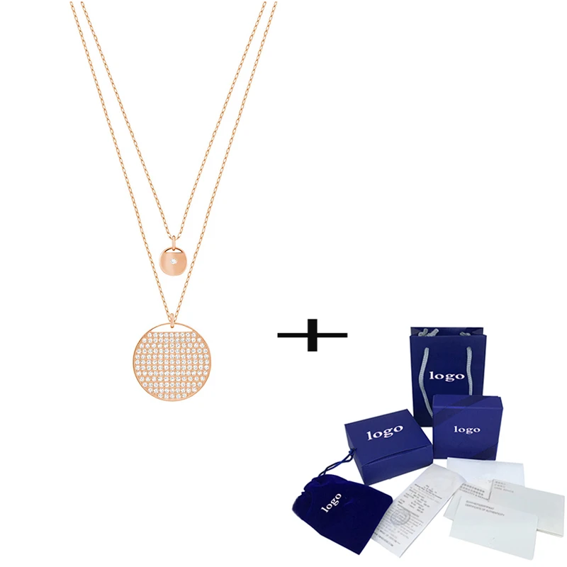Fashion New GINGER Double Necklace Elegant Temperament Round Pendant For Mom And Girlfriend Exquisite Romantic Gift
Fashion New GINGER Double Necklace Elegant Temperament Round Pendant For Mom And Girlfriend Exquisite Romantic Gift
