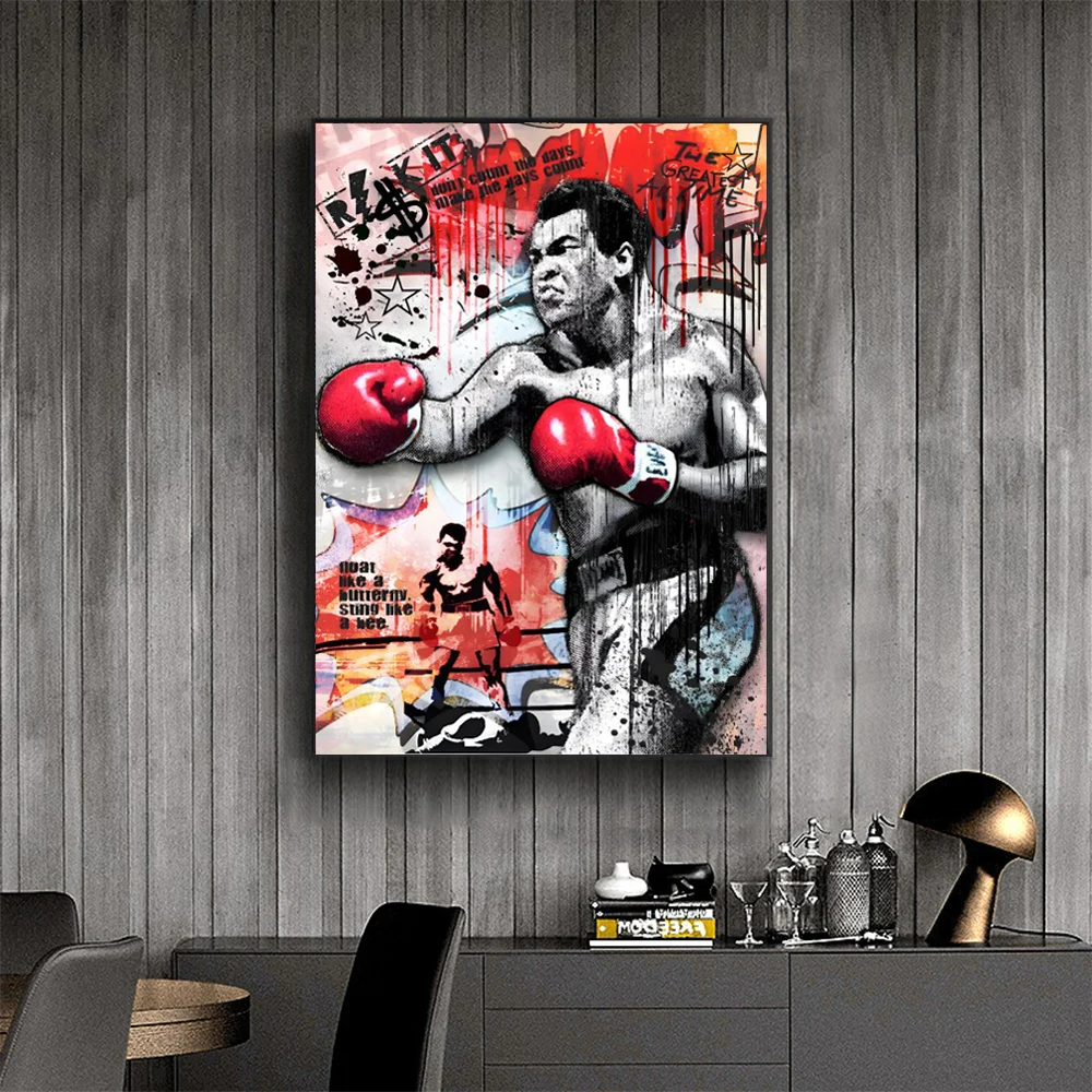 Pop Street Graffiti Boxer Wall Art Poster Abstract Mural Home Decoration Picture Print Canvas Painting Living Room Bedroom Decor
Pop Street Graffiti Boxer Wall Art Poster Abstract Mural Home Decoration Picture Print Canvas Painting Living Room Bedroom Decor