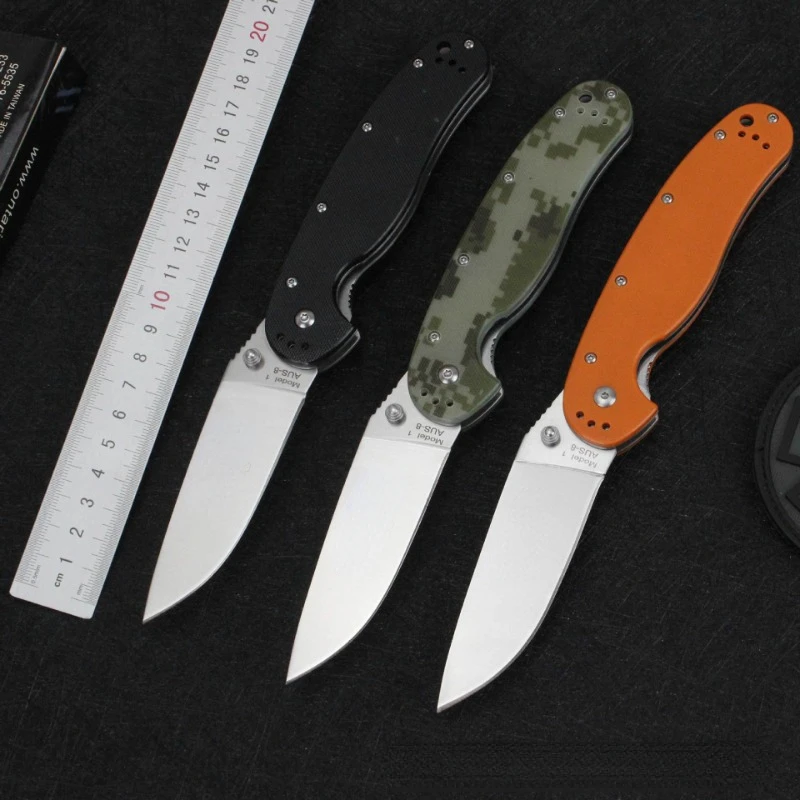 

Modle1 Pocket Camping Folding Hunting Outdoor Knife AUS-8 Blade G10 Handle Survival Tactical Knives Utility Kitchen CNC Tools