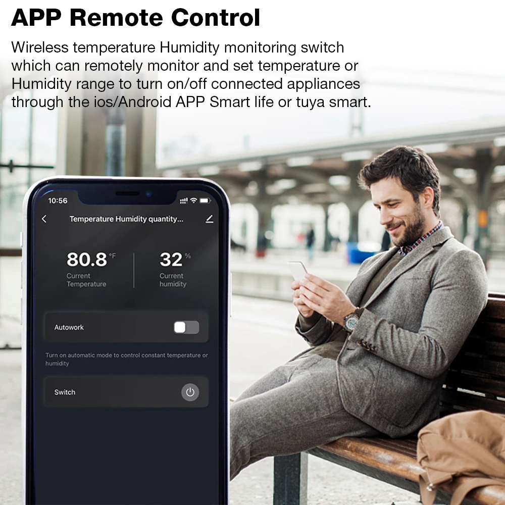App Remote Control Wifi Smart Switch 16a Electricity Statistics Smart Temperature And Humidity Sensor Humidity Monitoring Switch
App Remote Control Wifi Smart Switch 16a Electricity Statistics Smart Temperature And Humidity Sensor Humidity Monitoring Switch