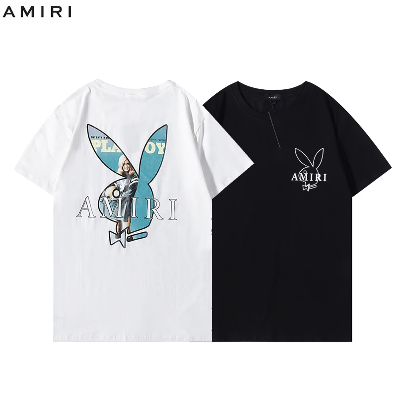 22SS AMIR I High Quality Summer Men's Women's Short Sleeve Round Neck Rabbit Print T-Shirt Top Tee Loose Cotton T-Shirts
22SS AMIR I High Quality Summer Men's Women's Short Sleeve Round Neck Rabbit Print T-Shirt Top Tee Loose Cotton T-Shirts