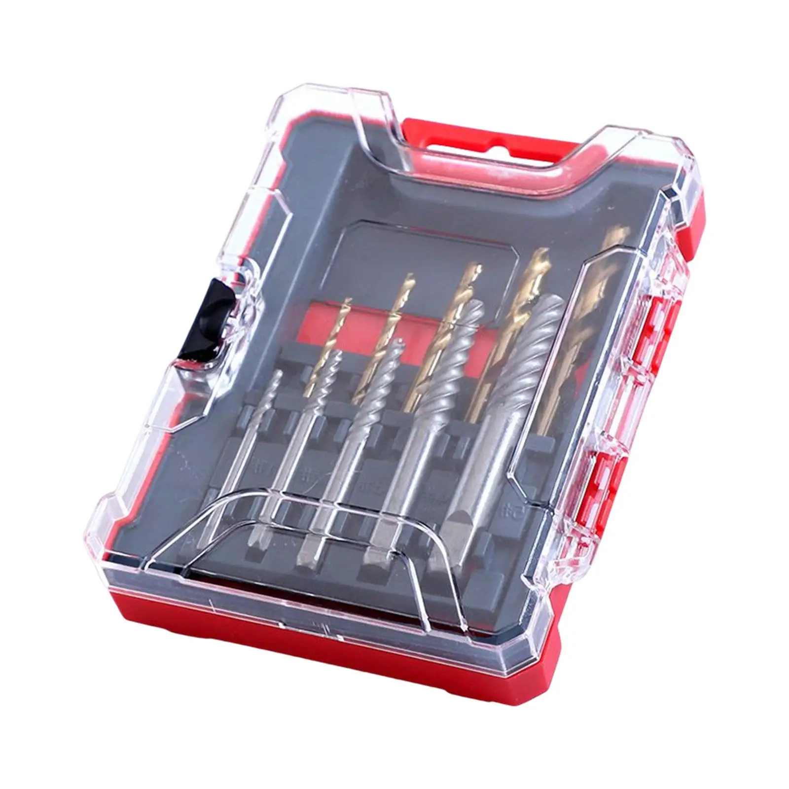 10 Pieces Out Screw Extractor Drill Bit Tool Set Broken Easy Out Fastener Kit for Retrieving Small Objects Broken
10 Pieces Out Screw Extractor Drill Bit Tool Set Broken Easy Out Fastener Kit for Retrieving Small Objects Broken