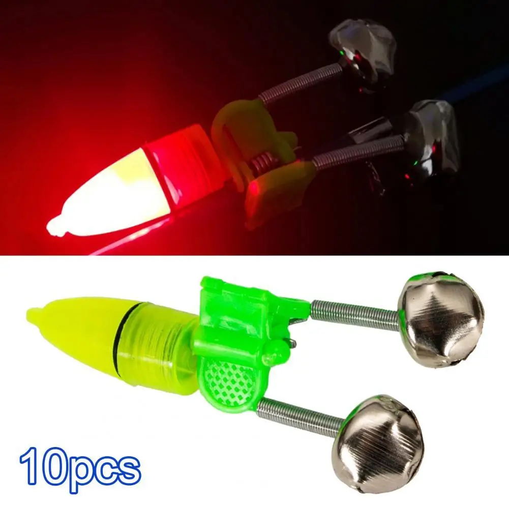 10Pcs/Set ABS Bait Alarm Bell Luminous Dual Bell Tear Resistant Fishing Bell Alarm for Fishing Rod
10Pcs/Set ABS Bait Alarm Bell Luminous Dual Bell Tear Resistant Fishing Bell Alarm for Fishing Rod