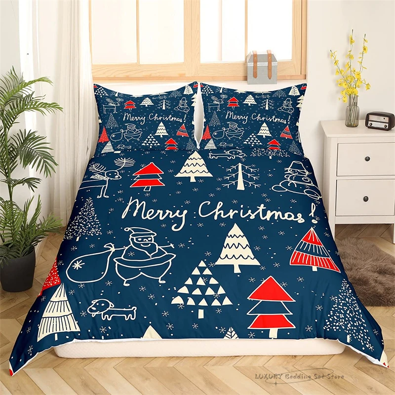 3 Pc Duvet Cover Cute Christmas Series Snowflake Christmas Tree Bedding Set for Kids and Adults Microfiber Single Double Queen
3 Pc Duvet Cover Cute Christmas Series Snowflake Christmas Tree Bedding Set for Kids and Adults Microfiber Single Double Queen