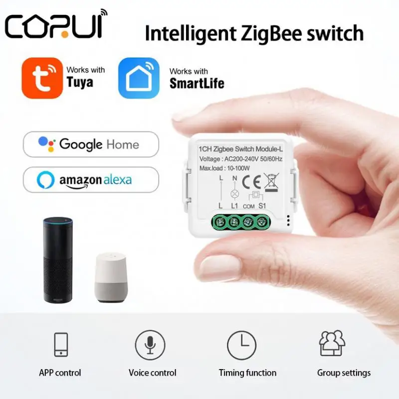 Tuya ZigBee 3.0 Smart Switch 1/2/3-wey Timing Switches Module Suport Remote Voice Control With Google Home Alexa Tuya Smsrt Life
Tuya ZigBee 3.0 Smart Switch 1/2/3-wey Timing Switches Module Suport Remote Voice Control With Google Home Alexa Tuya Smsrt Life