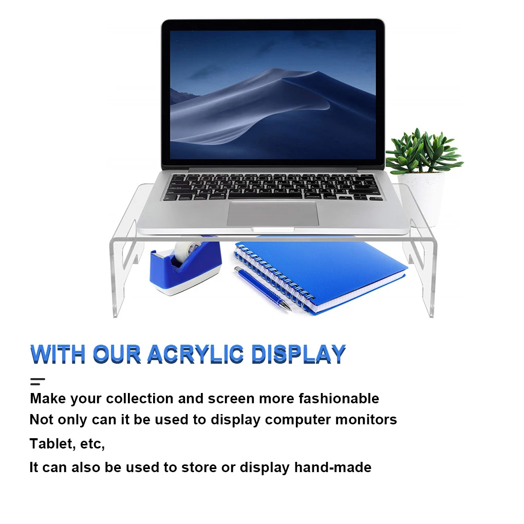 Laptop Stand Ergonomics Portable Firm Structure Carry Handles Transparent Computer Stands Multipurpose for Office Home
Laptop Stand Ergonomics Portable Firm Structure Carry Handles Transparent Computer Stands Multipurpose for Office Home