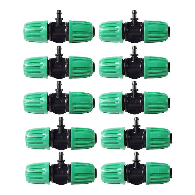 10 Pcs Barbed Tee 1/2 Inch Tubing (1/2Inch ID) 16Mm To 1/4 Inch Irrigation Tube Anti-Drop Fitting (Fits 13Mm ID/4Mm ID)
10 Pcs Barbed Tee 1/2 Inch Tubing (1/2Inch ID) 16Mm To 1/4 Inch Irrigation Tube Anti-Drop Fitting (Fits 13Mm ID/4Mm ID)