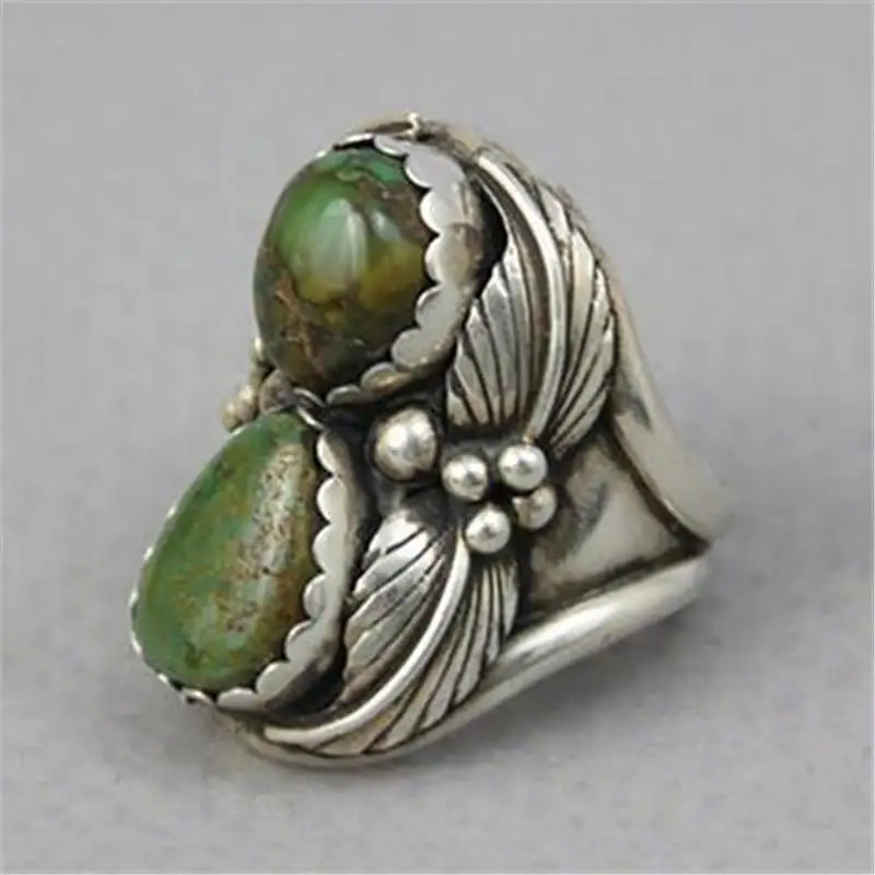 Vintage Tribal Green Stone Rings Indian Ethnic Carved Metal Leaf Knuckle Finger Ring
Vintage Tribal Green Stone Rings Indian Ethnic Carved Metal Leaf Knuckle Finger Ring