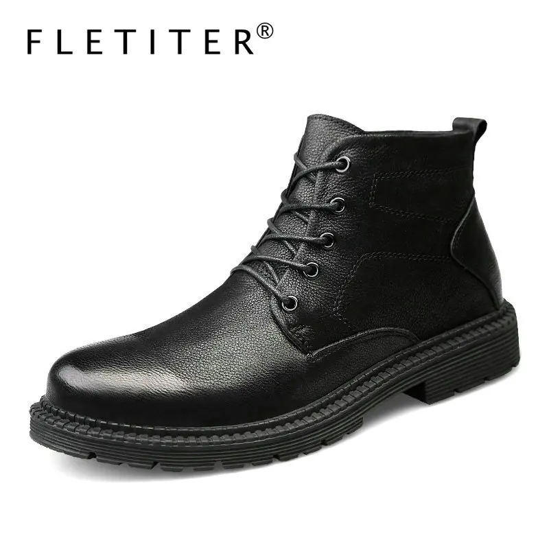 Warm Genuine Leather Mens Boots High Quality Men Ankle Boots keep warm Autumn Winter Business Plus Fur Man Shoes Work Snow Boots
Warm Genuine Leather Mens Boots High Quality Men Ankle Boots keep warm Autumn Winter Business Plus Fur Man Shoes Work Snow Boots