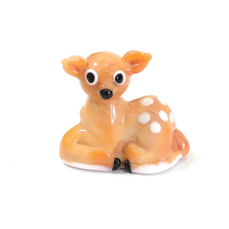 Cute Sika Deer Mini Glass Figurine Craft Ornaments Fairy Garden Home Desk Decor Gnome animal Tiny Statue New Year Gifts for Kids
Cute Sika Deer Mini Glass Figurine Craft Ornaments Fairy Garden Home Desk Decor Gnome animal Tiny Statue New Year Gifts for Kids