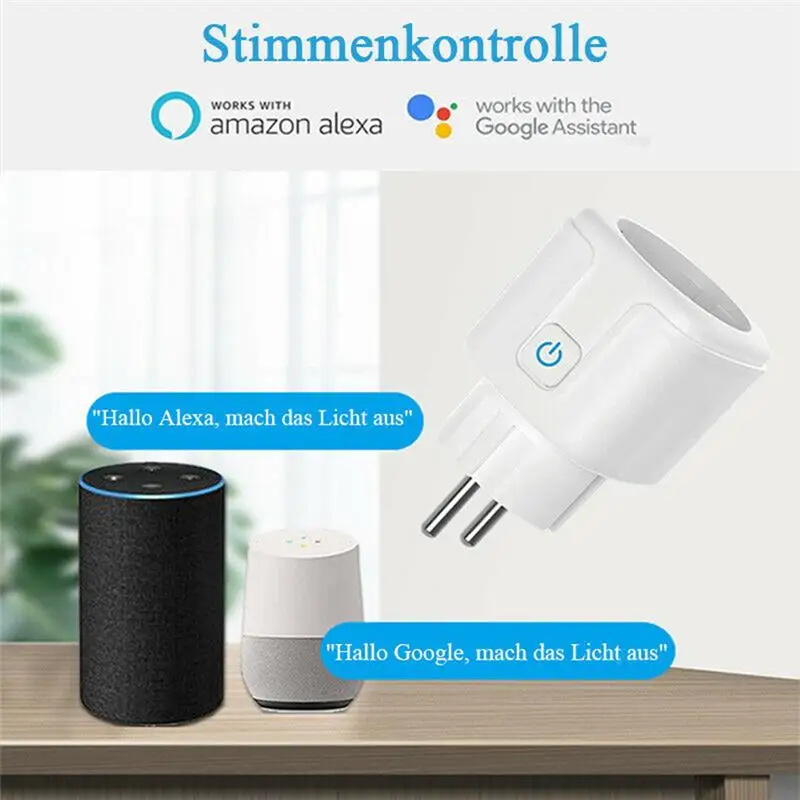 Tuya EU Wifi Smart Socket Plug 16A Outlet Power Monitor Timing Function Plug Compatible With Alexa Google Home Smartlife App
Tuya EU Wifi Smart Socket Plug 16A Outlet Power Monitor Timing Function Plug Compatible With Alexa Google Home Smartlife App