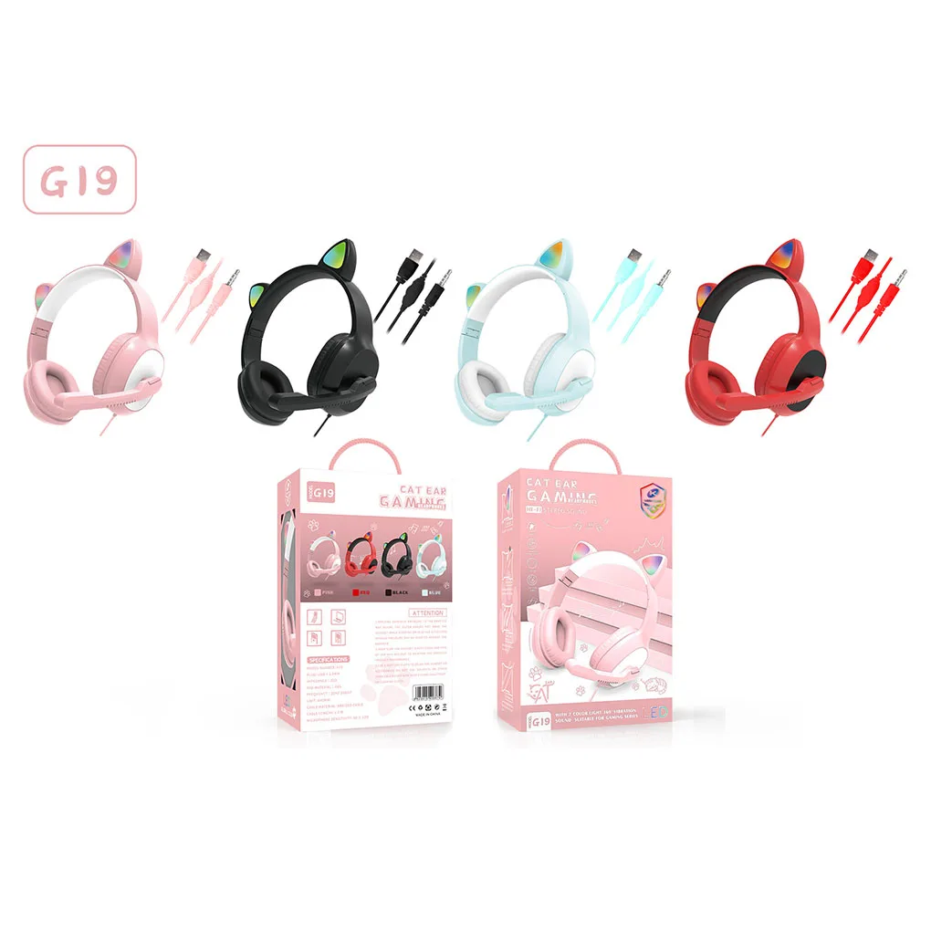 Милая игровая гарнитура G19 с розовыми кошачьими ушками для девушек, с микрофоном, шумоподавление, стерео, музыка, RGB-вспышка, проводные наушн...
Милая игровая гарнитура G19 с розовыми кошачьими ушками для девушек, с микрофоном, шумоподавление, стерео, музыка, RGB-вспышка, проводные наушн...