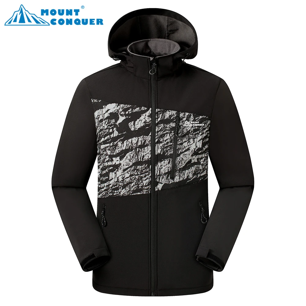 MOUNT CONQUER Men's Outdoor Jacket Soft shell Hiking Fleece Coat Outdoor Mountaineering Keep Warm Windproof Jacket
MOUNT CONQUER Men's Outdoor Jacket Soft shell Hiking Fleece Coat Outdoor Mountaineering Keep Warm Windproof Jacket
