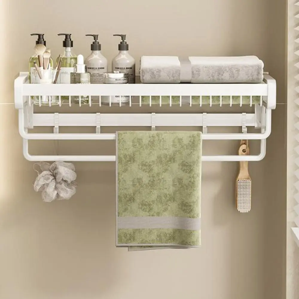 New Punch-Free Storage Shelf With Hook Hardware Holder Towel Rack Shower Hanger Paper Holder
New Punch-Free Storage Shelf With Hook Hardware Holder Towel Rack Shower Hanger Paper Holder