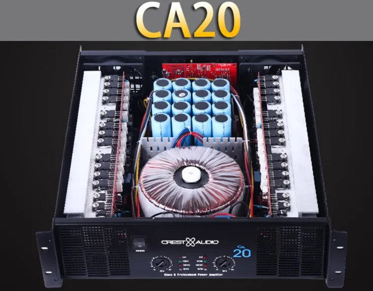 

CA20 Professional Power Amplifier Pure Power Amplifier 2channels (3U) KTV/Stage/Home Entertainment KTV 8ohm 1500W*2/4ohm 3000W*2