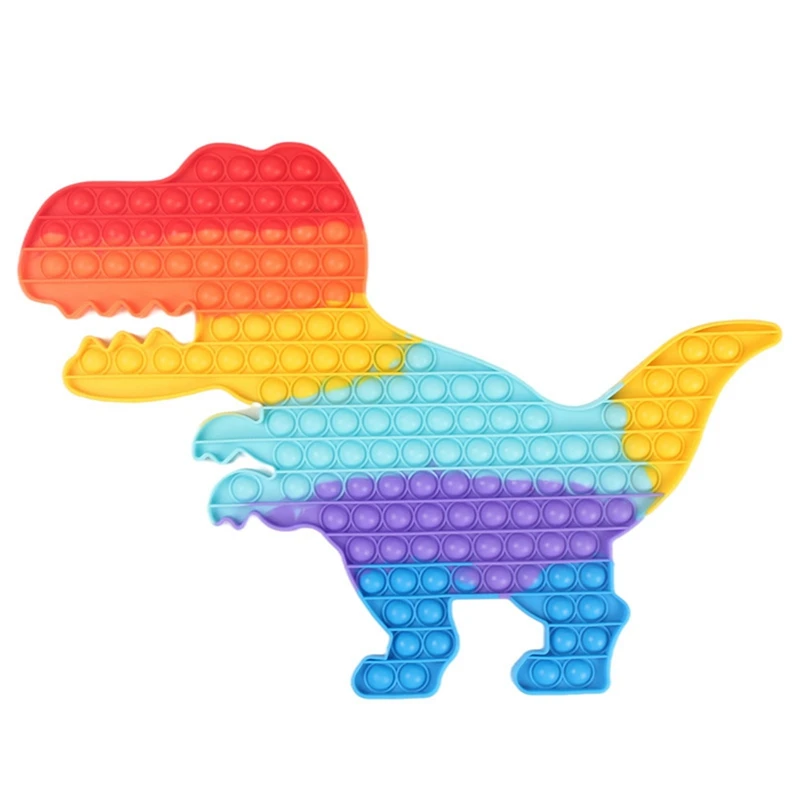 Large Macaron Dinosaur Shaped Bubble Fidget Toys Push Bubble Sensory Toys Rainbow Kids Adult Autism Antistress Toys for Children
Large Macaron Dinosaur Shaped Bubble Fidget Toys Push Bubble Sensory Toys Rainbow Kids Adult Autism Antistress Toys for Children