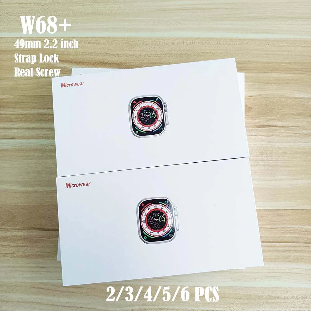 2/3/4/5/6PCS W68+ Ultra Smart Watch 2.2 inch 49mm BT Call Voice Assistant Heart Rate GPS Tracker Sports Smart Watch W68 Upgrade
2/3/4/5/6PCS W68+ Ultra Smart Watch 2.2 inch 49mm BT Call Voice Assistant Heart Rate GPS Tracker Sports Smart Watch W68 Upgrade