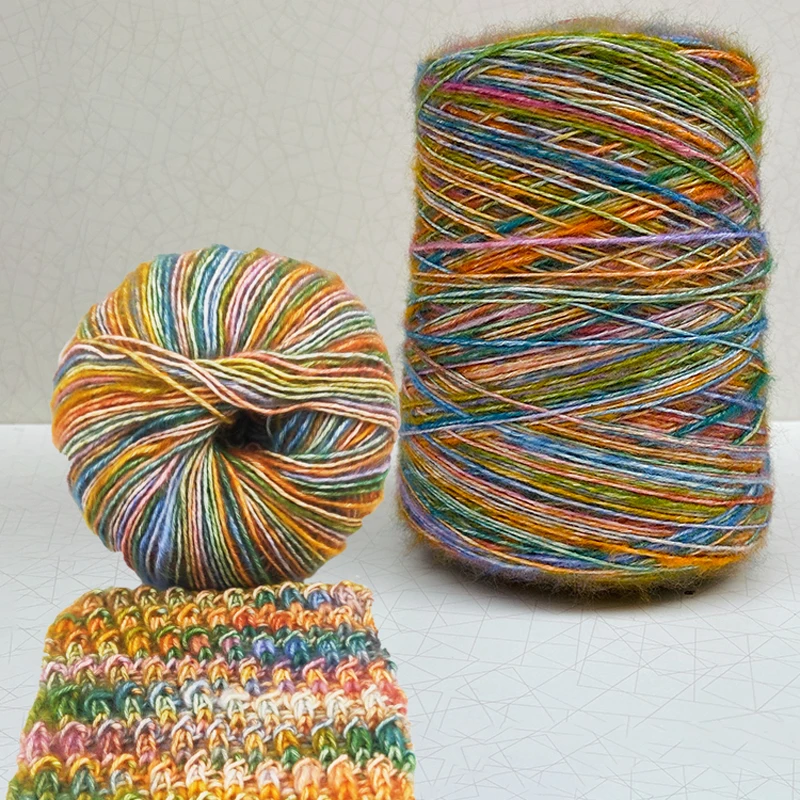 

500g/lot Fancy cotton yarn hand knitting Crocheting Acrylic yarn to knit Crochet dye yarn Knittted Threads DIY line handmake
