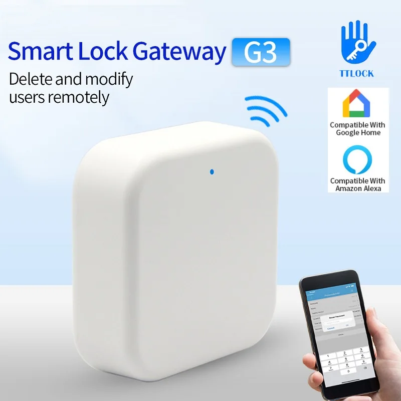 G3 TTLOCK Wifi Gateway for Smart Door Lock TTlock App Remote Control Unlock Bluetooth-Compatiable To WIFI Converter RJ45
G3 TTLOCK Wifi Gateway for Smart Door Lock TTlock App Remote Control Unlock Bluetooth-Compatiable To WIFI Converter RJ45