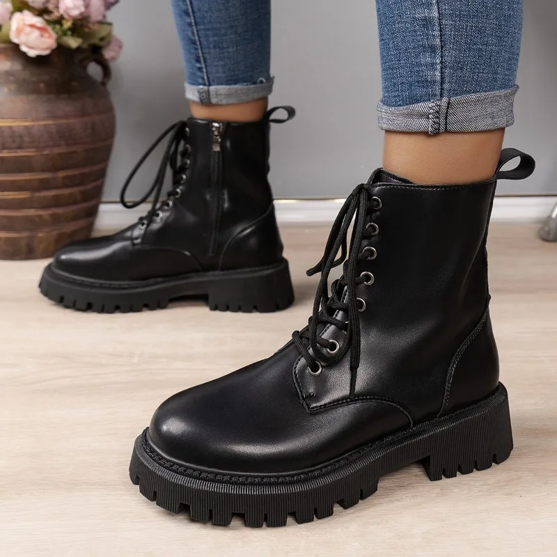 Anti-slip winter casual thick-soled women leather short boots 2024 new velvet thickened warm cotton womens shoes Women's Botines
Anti-slip winter casual thick-soled women leather short boots 2024 new velvet thickened warm cotton womens shoes Women's Botines
