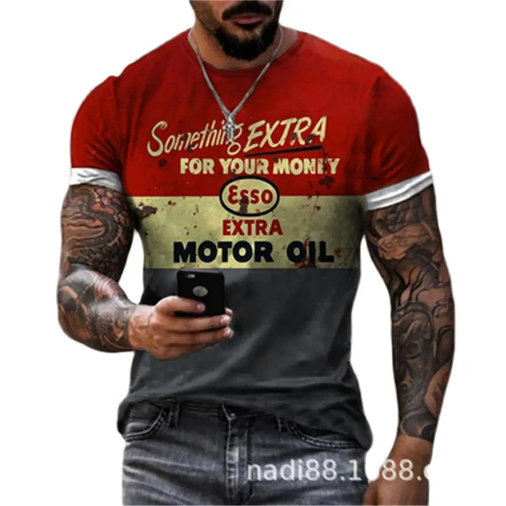 Castrol retro 3D letter printing men's T-shirt short-sleeved o-neck summer street fashion new T2022
Castrol retro 3D letter printing men's T-shirt short-sleeved o-neck summer street fashion new T2022