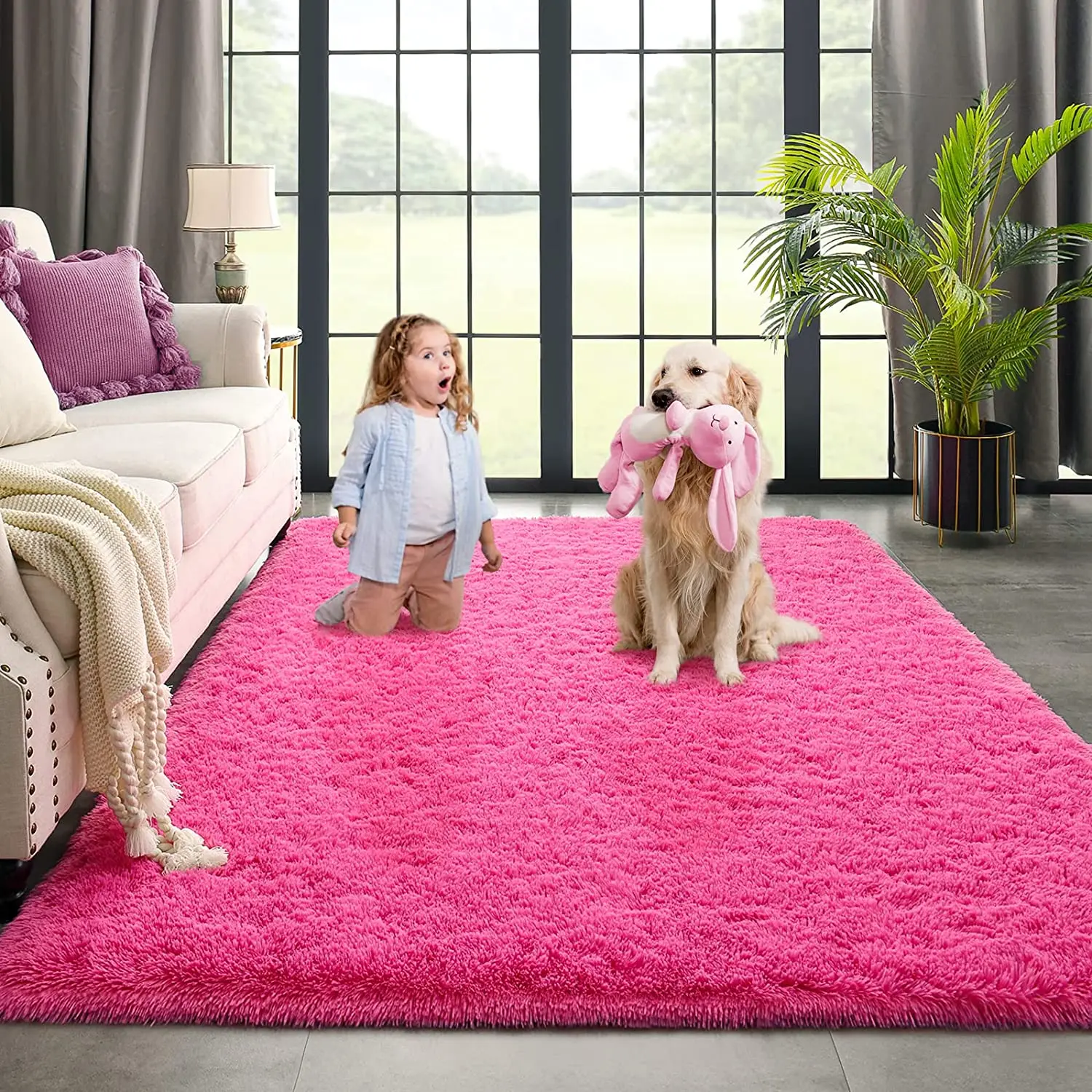 Area Rug for Bedroom Fluffy Living Room Area Rug Fluffy Carpet for Kids Room Shaggy Plush Rug for Nursery Room Fuzzy Rug Carpet
Area Rug for Bedroom Fluffy Living Room Area Rug Fluffy Carpet for Kids Room Shaggy Plush Rug for Nursery Room Fuzzy Rug Carpet