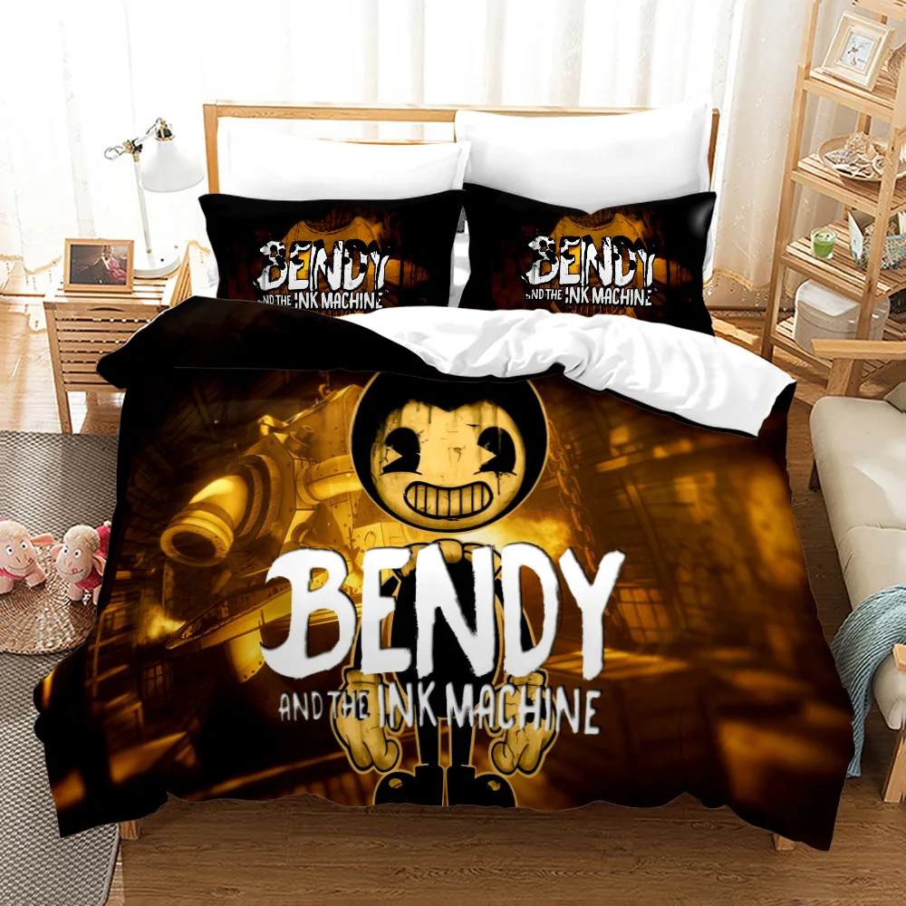 BENDY Bedding Set Single Twin Full Queen King Size Kawaii BatlM Bed Set Aldult Kid Bedroom Duvetcover Sets 3D Print Anime 014
BENDY Bedding Set Single Twin Full Queen King Size Kawaii BatlM Bed Set Aldult Kid Bedroom Duvetcover Sets 3D Print Anime 014