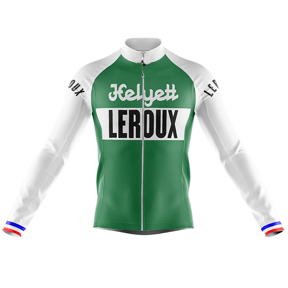 Spring Summer Only Cycling Jerseys HELYETT LEROUX TEAM RETRO CLASSIC Long Sleeve Men Bike Wear Cycling Clothing
Spring Summer Only Cycling Jerseys HELYETT LEROUX TEAM RETRO CLASSIC Long Sleeve Men Bike Wear Cycling Clothing