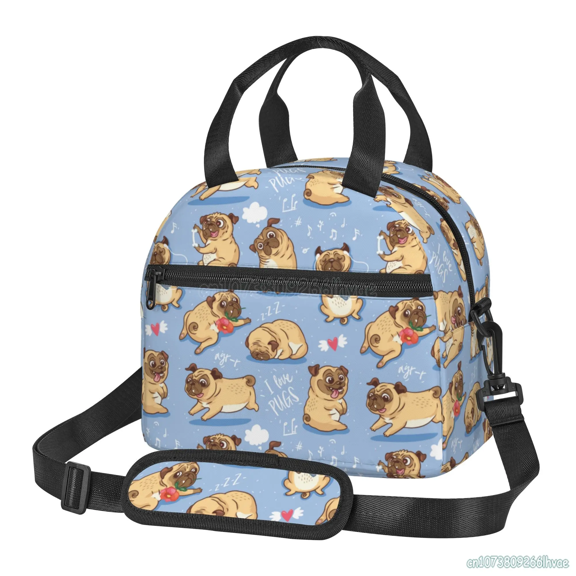 Cute Cartoon Puppy Pug Lunch Bag for Children School Insulated Lunch Box Reusable Portable Waterproof Cooler Bags Travel Picnic
Cute Cartoon Puppy Pug Lunch Bag for Children School Insulated Lunch Box Reusable Portable Waterproof Cooler Bags Travel Picnic
