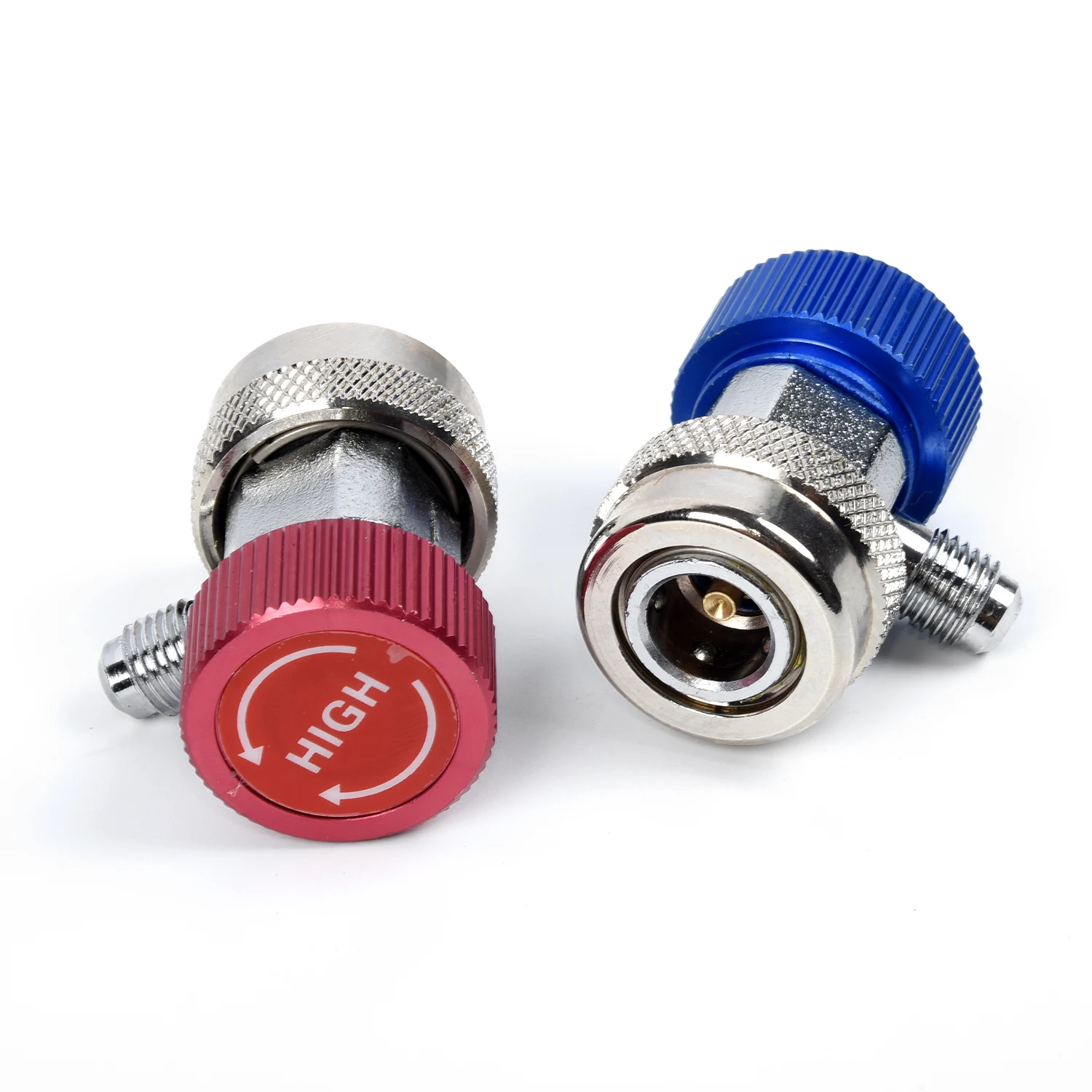 48.2*31.8*31.8 Mm Car Air Conditioner Adapter Couplers Including High/low Connectors Blue/Red Metal Adapter Couplers
48.2*31.8*31.8 Mm Car Air Conditioner Adapter Couplers Including High/low Connectors Blue/Red Metal Adapter Couplers