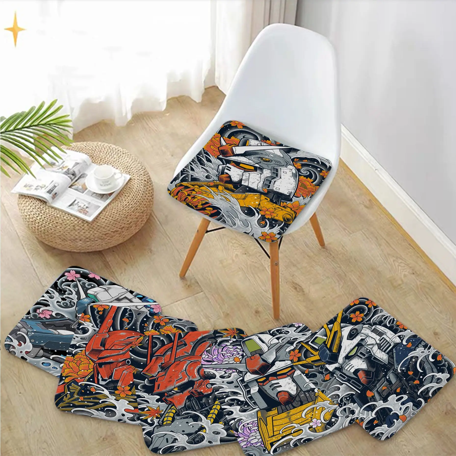 Gundam Creative Seat Cushion Office Dining Stool Pad Sponge Sofa Mat Non-Slip Outdoor Garden Cushions
Gundam Creative Seat Cushion Office Dining Stool Pad Sponge Sofa Mat Non-Slip Outdoor Garden Cushions