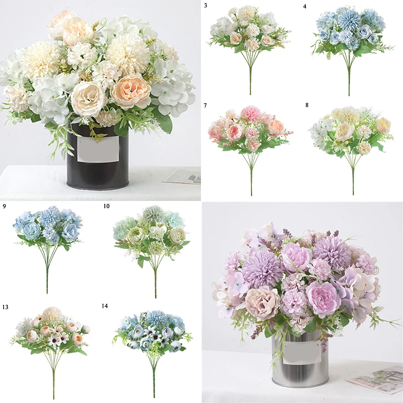 1 Bunch Artificial Flowers Peony Tea Rose Silk Fake Flowers Holding Flowers for DIY Living Room Home Garden Wedding Decoration
1 Bunch Artificial Flowers Peony Tea Rose Silk Fake Flowers Holding Flowers for DIY Living Room Home Garden Wedding Decoration