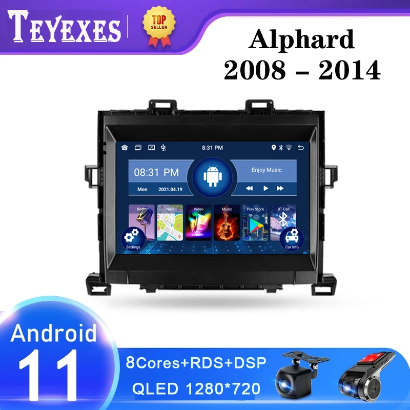TEYEXES 2Din Carradio For Toyota Alphard H20 2008 - 2014 Car Radio Multimedia Video Player Navigation GPS Android 11 2 Din
TEYEXES 2Din Carradio For Toyota Alphard H20 2008 - 2014 Car Radio Multimedia Video Player Navigation GPS Android 11 2 Din
