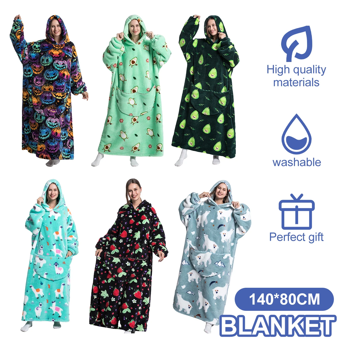 Blanket with Sleeves Women Oversized Winter Hoodie Fleece Warm Hoodies Sweatshirts Giant TV Blanket Women Hoody Robe Couple Men
Blanket with Sleeves Women Oversized Winter Hoodie Fleece Warm Hoodies Sweatshirts Giant TV Blanket Women Hoody Robe Couple Men