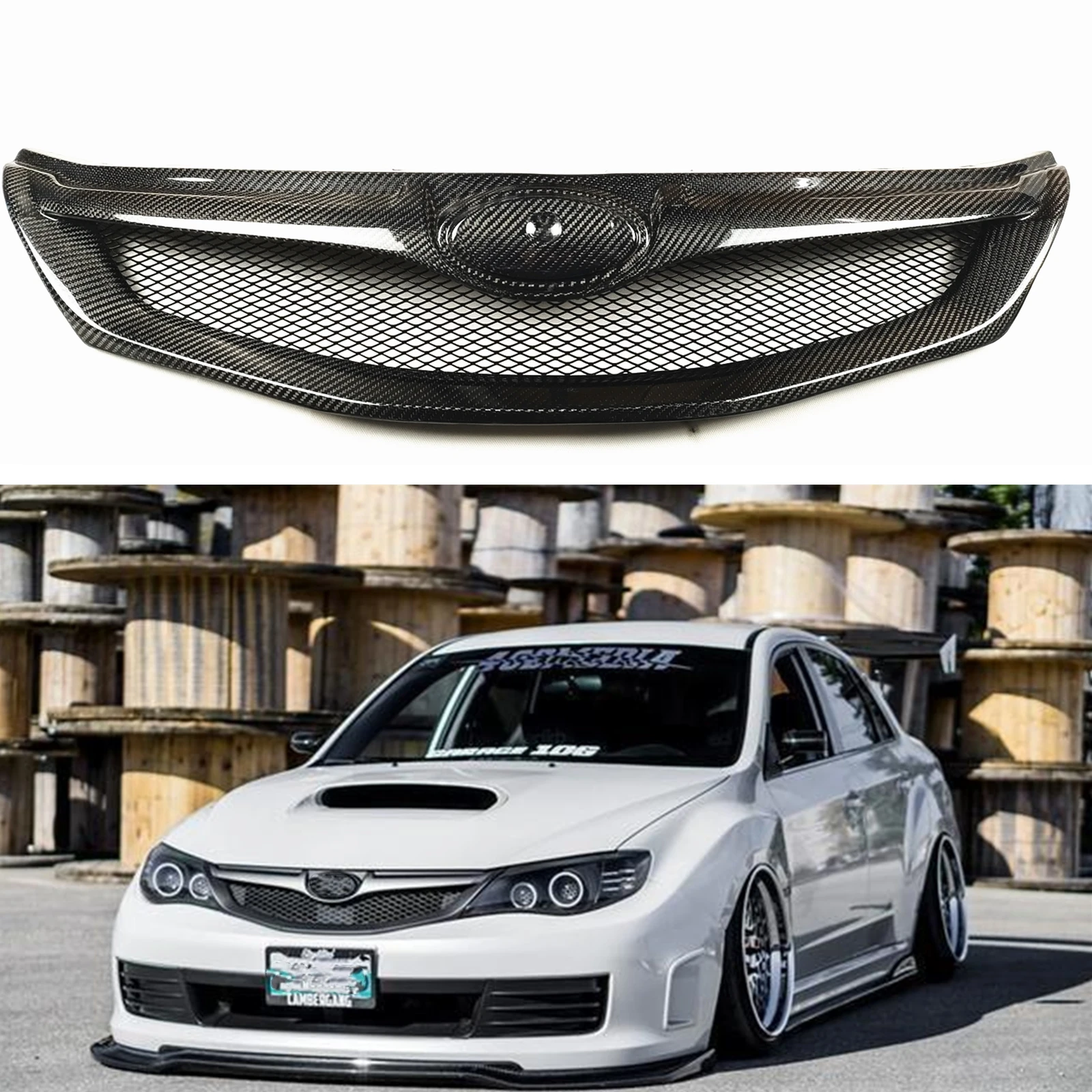 Racing Grill For Subaru Impreza WRX STi 2008-2011 Front Grille Real Carbon Fiber Upper Bumper Vent Hood Mesh Grid Car Body Kit
Racing Grill For Subaru Impreza WRX STi 2008-2011 Front Grille Real Carbon Fiber Upper Bumper Vent Hood Mesh Grid Car Body Kit