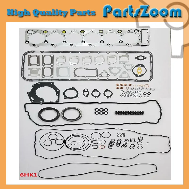 6HK1 Engine Gasket Kit For Isuzu Diesel Engine Overhaul Full Gasket Set 1-87812982-0
6HK1 Engine Gasket Kit For Isuzu Diesel Engine Overhaul Full Gasket Set 1-87812982-0