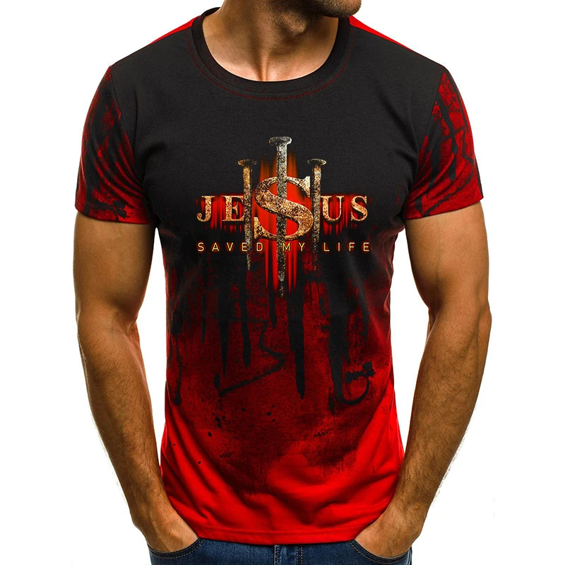 Men Summer T-shirts High Quality Printing Beach Short Sleeves Shirts Jesus Fashion Graphic Casual Sports Cool Tees Brand Clothes
Men Summer T-shirts High Quality Printing Beach Short Sleeves Shirts Jesus Fashion Graphic Casual Sports Cool Tees Brand Clothes
