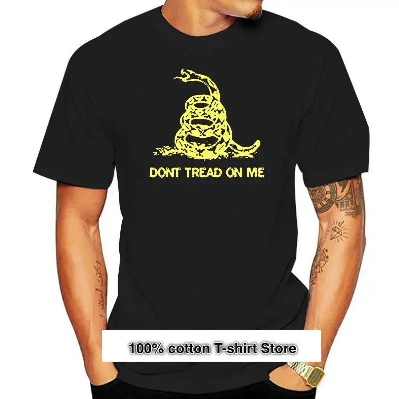 Camiseta de moda para hombre, camisa clásica negra, Gadsden, Dont Tread On Me, 2020
Camiseta de moda para hombre, camisa clásica negra, Gadsden, Dont Tread On Me, 2020