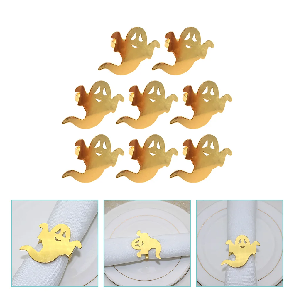 8 Pcs Ghost Napkin Ring Halloween Table Decoration Holder Festival Rings Dining Metal
8 Pcs Ghost Napkin Ring Halloween Table Decoration Holder Festival Rings Dining Metal