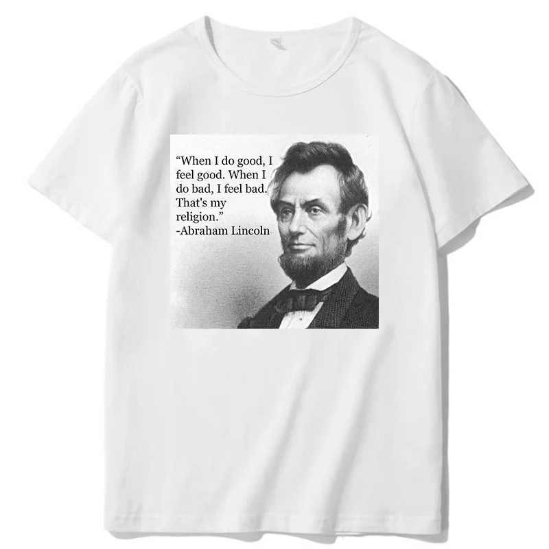Abraham Lincoln Classic graphic t shirts short sleeve t-shirts Streetwear Harajuku Summer Men's clothing
Abraham Lincoln Classic graphic t shirts short sleeve t-shirts Streetwear Harajuku Summer Men's clothing
