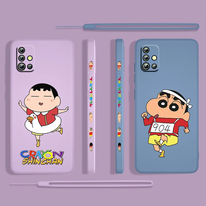 Anime Crayon Shin-chan For Samsung Galaxy A73 A53 A33 A52 A32 A22 A71 A51 A21S A03S A50 4G 5G Liquid Left Rope Phone Case Cover
Anime Crayon Shin-chan For Samsung Galaxy A73 A53 A33 A52 A32 A22 A71 A51 A21S A03S A50 4G 5G Liquid Left Rope Phone Case Cover