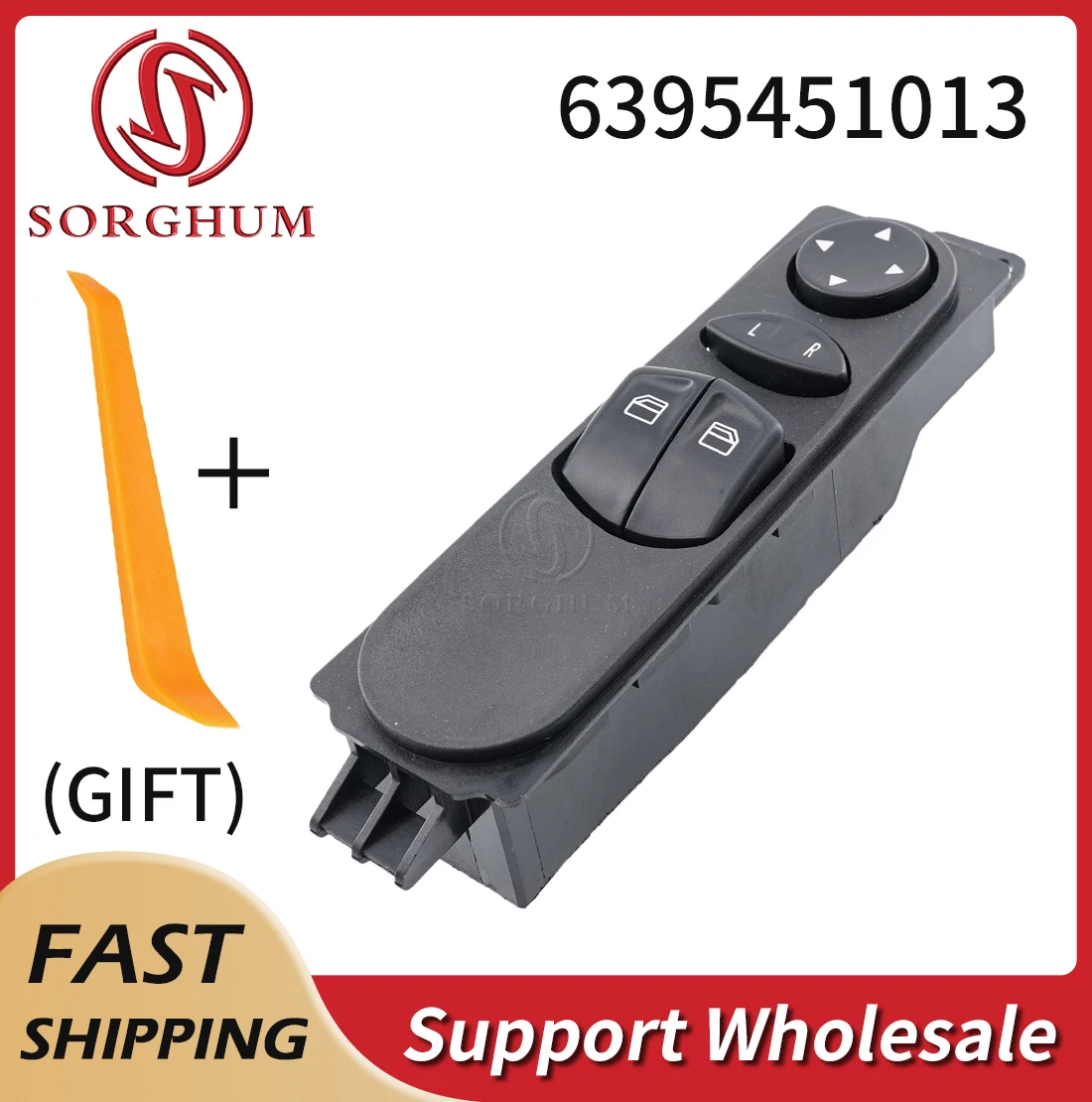 

Sorghum 6395451013 Car Auto Electric Power Window Switch Master Button For Mercedes-Benz Viano Vito Mixto W639 2003- A6395451013