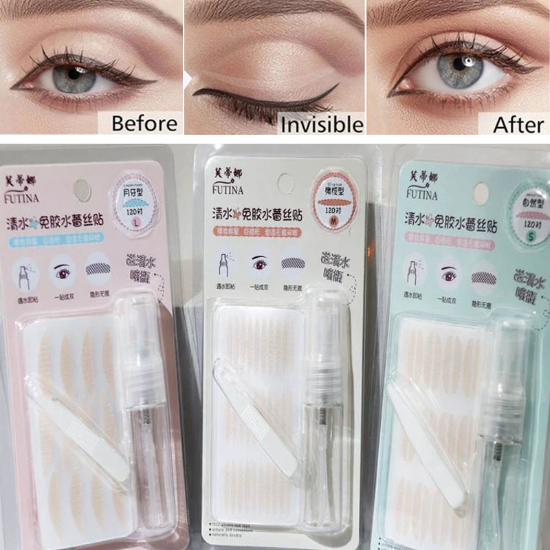 120 Pairs Invisible Double Eyelid Sticker Lace Eye Lift Strips Double Eyelid Tape Adhesive Stickers Natural Eye Tape Makeup Tool
120 Pairs Invisible Double Eyelid Sticker Lace Eye Lift Strips Double Eyelid Tape Adhesive Stickers Natural Eye Tape Makeup Tool